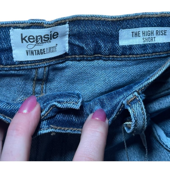 KENSIE Vintage Luxe The High Rise Denim Short 10/30 NWT - Picture 7 of 10